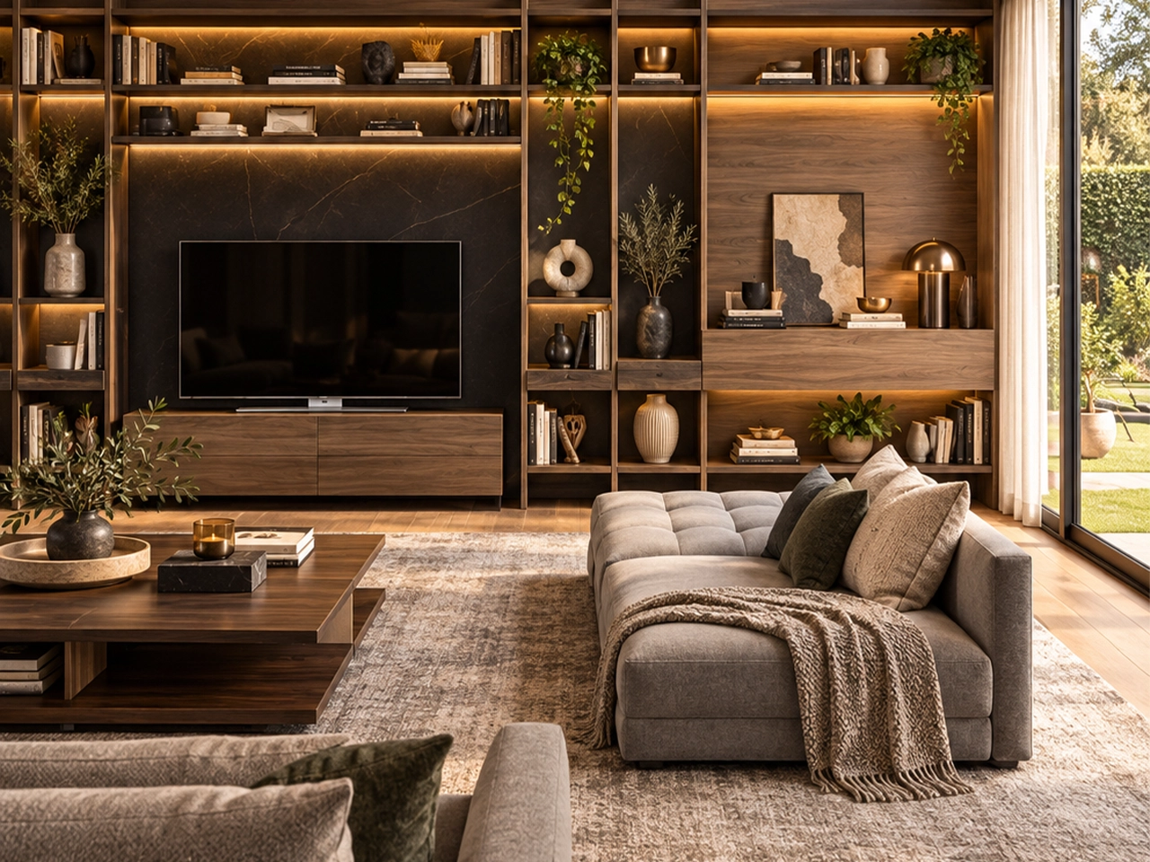 Completed luxury villa living room renovation in Dubai